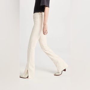 Anine Bing Cream Boot Cut Jeans